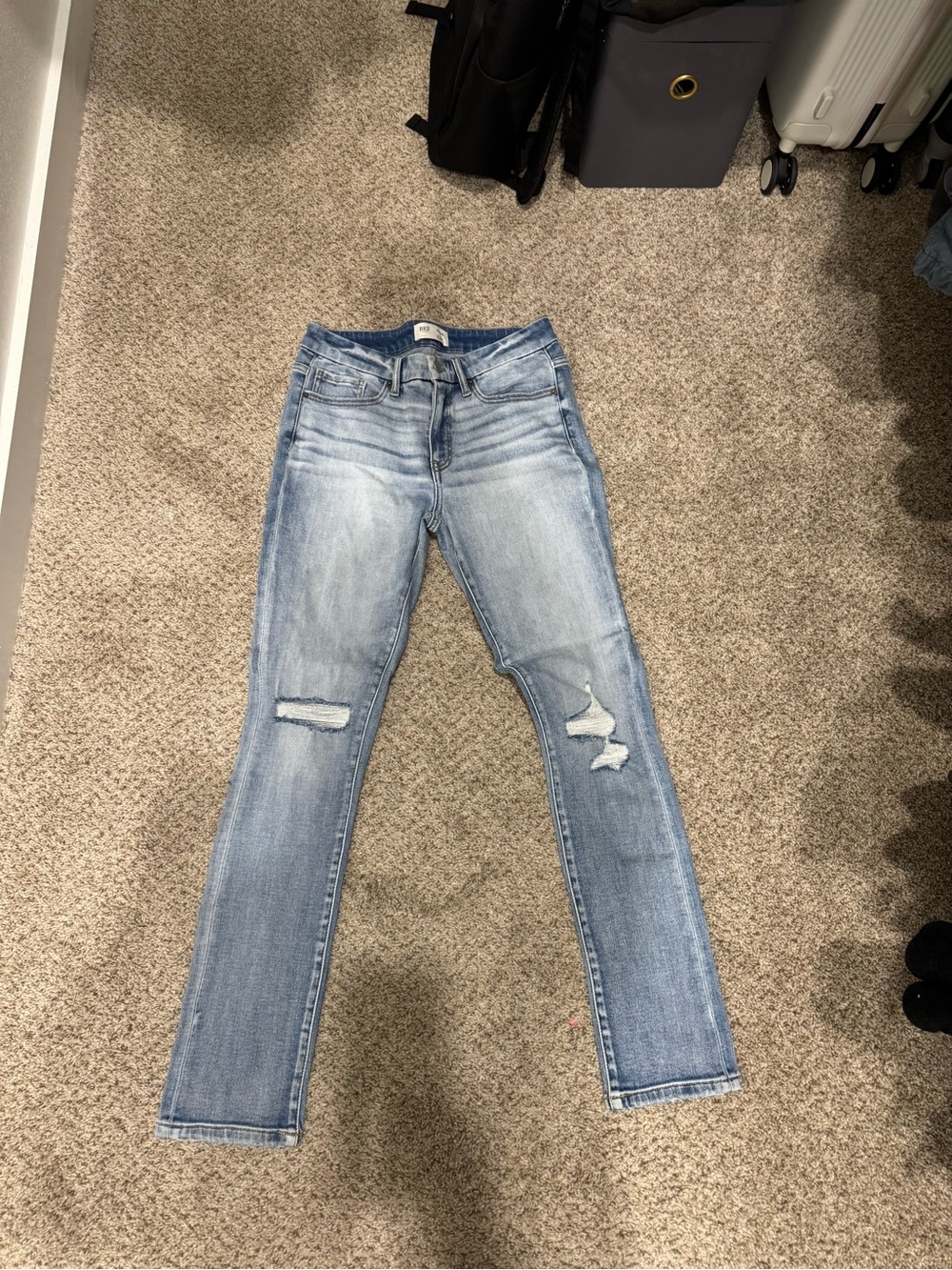 BKE Light Blue Distressed Skinny Jeans